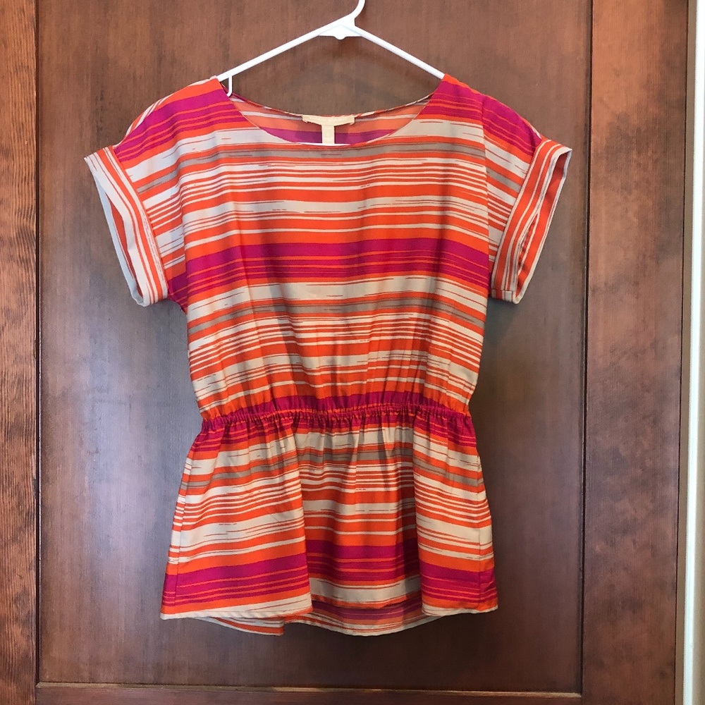 Peplum, Cinch-waist shortsleeved shirt